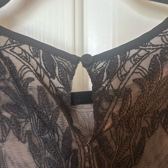 BCBG Lace High Low Elegant Black Dress - Picture 8 of 10